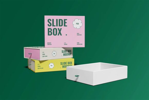 rigid slide box with premium material